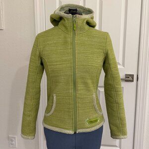 Marmot Green Fleece Jacket with Hood
